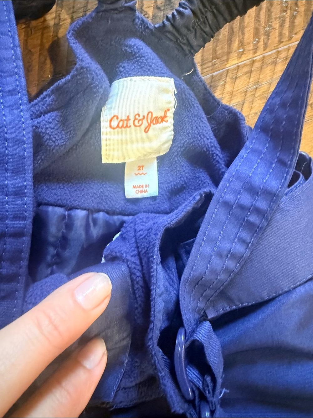 Cat & Jack Deep Blue Toddler ski bib pant overall